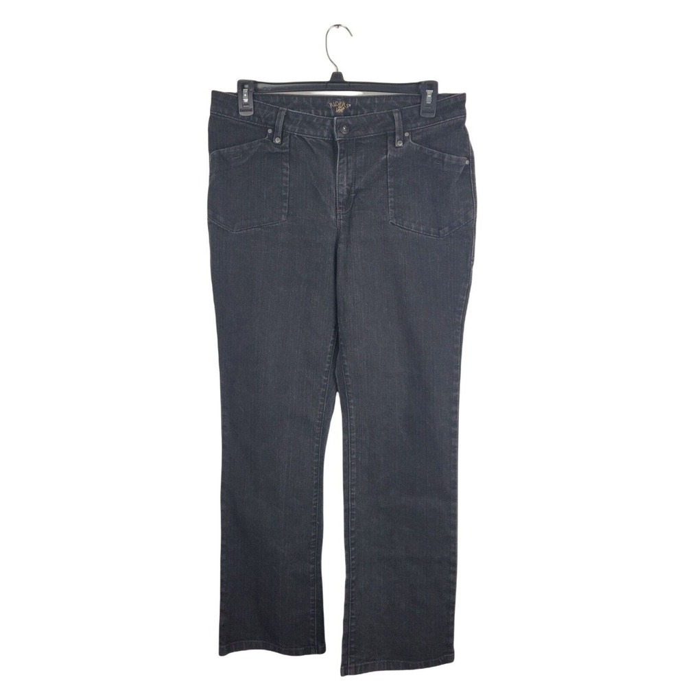 Riders By Lee Jeans Womens 13/14M Dark Wash High Rise Straight Leg Denim‎